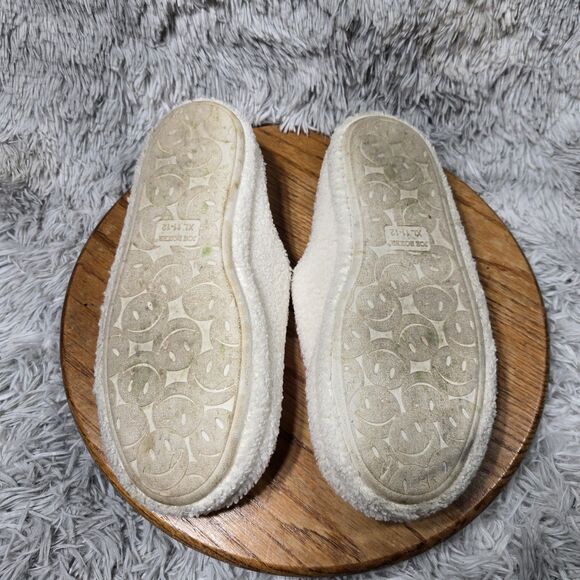 Joe Boxer Nordstrom XL 11-12 Pink Cowboy Wink/Smiley Faux Fur Lined Slippers - Picture 6 of 10